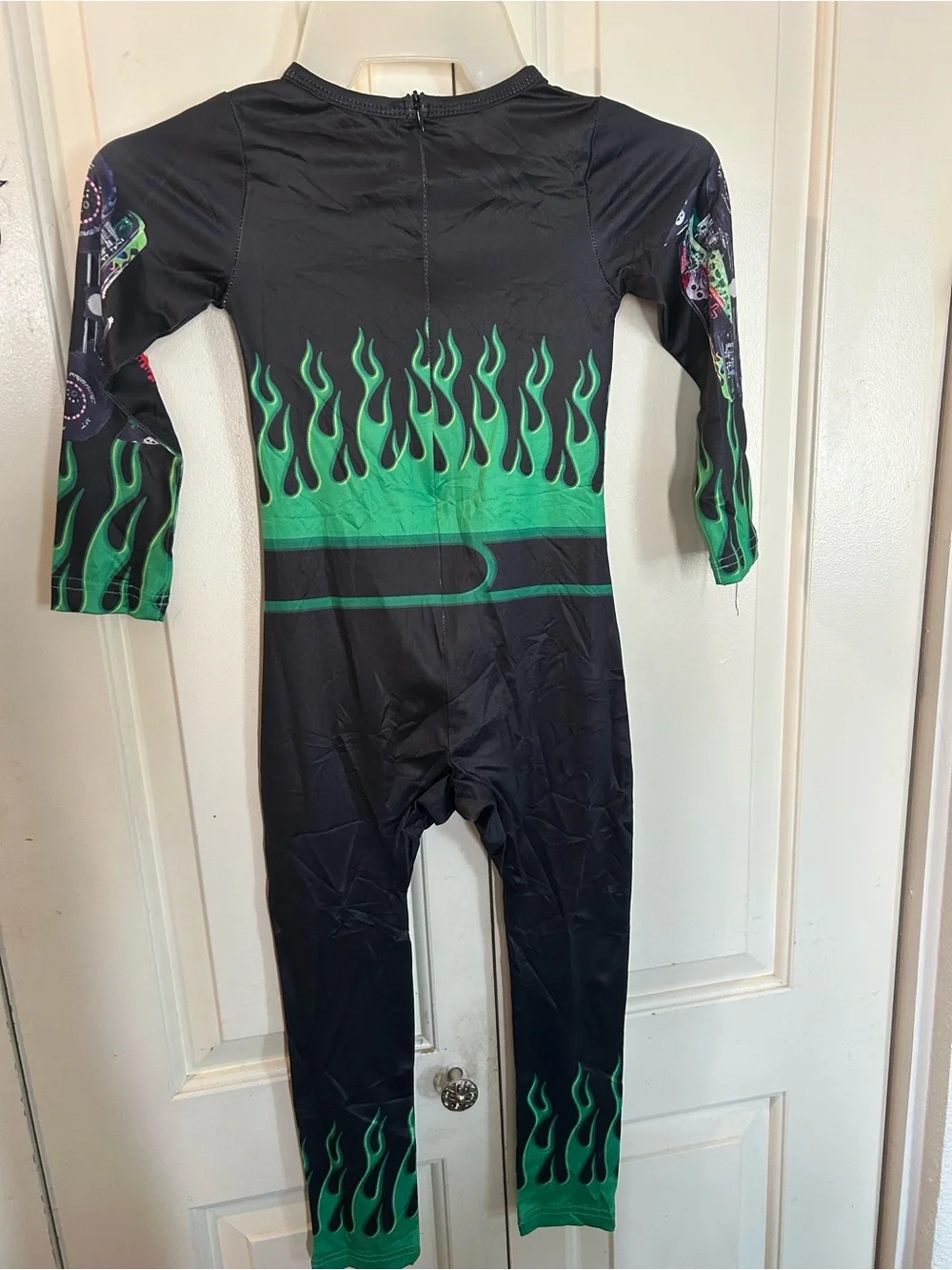 Grave Digger Monster Truck Driver Kids Costume Size 100(3T) See Meas. Halloween
